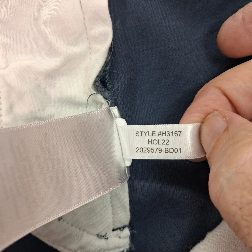 J.Crew Pants Mens 34x32 Slim Flex Chino Blue Gray H3167 EUC